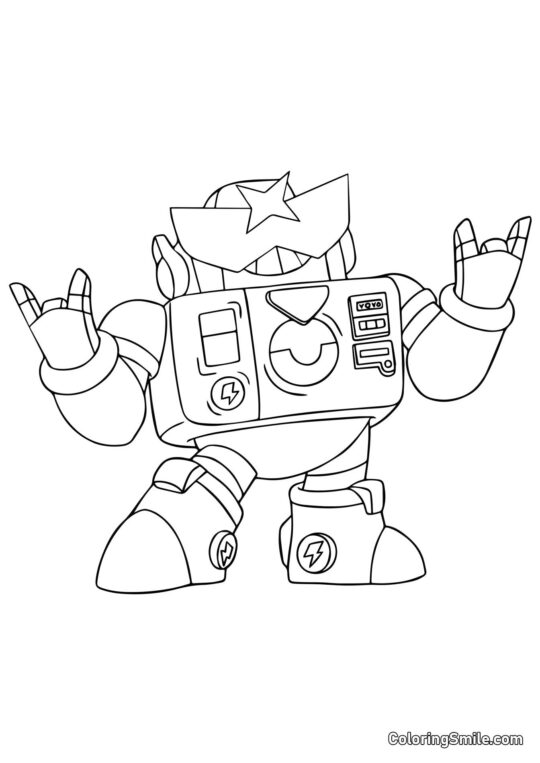 Colt Brawl Stars - Kolorowanka