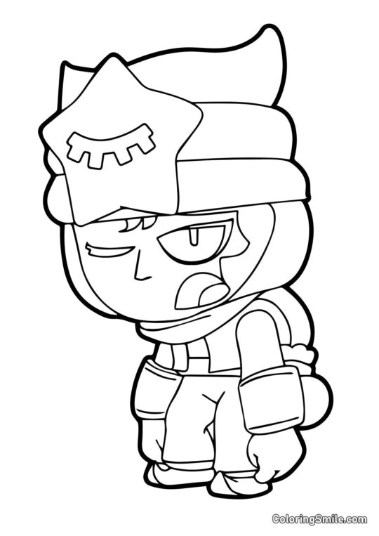 Sandy Brawl Stars - Kolorowanka