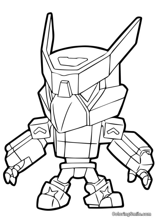 Mecha Crow Brawl Stars - Kolorowanka