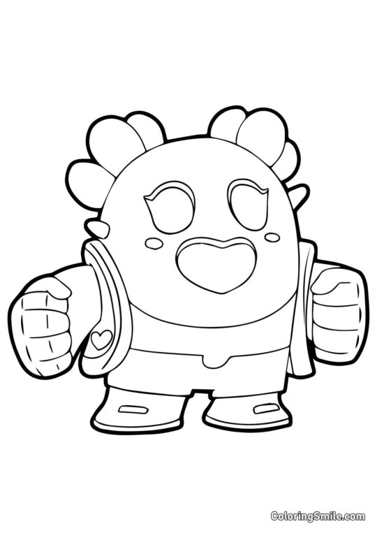 Sakura Spike Brawl Stars - Kolorowanka