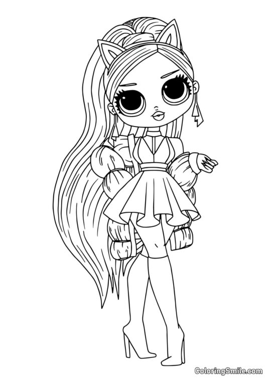 LOL OMG Starsza Siostra Murr - Kolorowanka