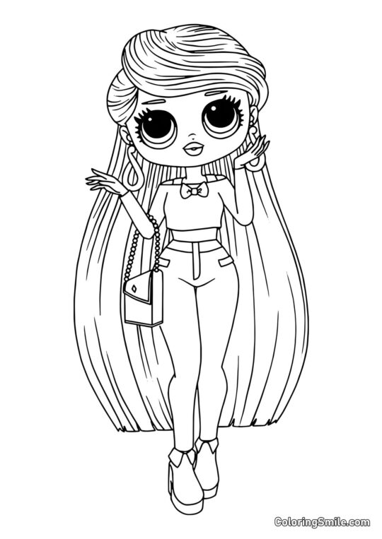 LOL OMG Dziewczyna Lara - Kolorowanka