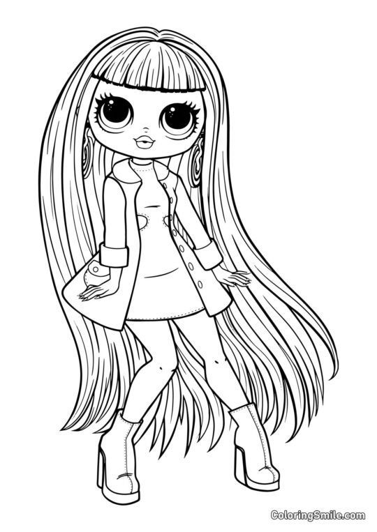 Groovy Babe LOL OMG Neon - Kolorowanka