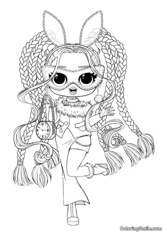 LOL OMG Biały Królik - Kolorowanka