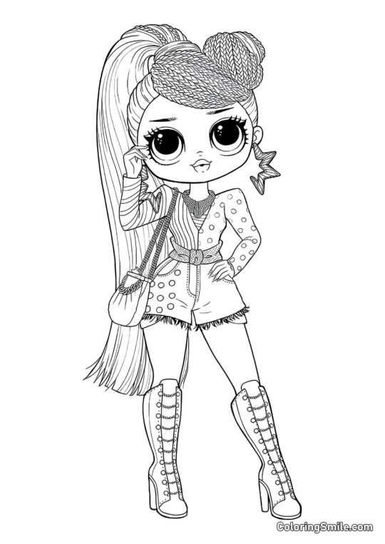 LOL OMG Pani Niepodległość - Kolorowanka