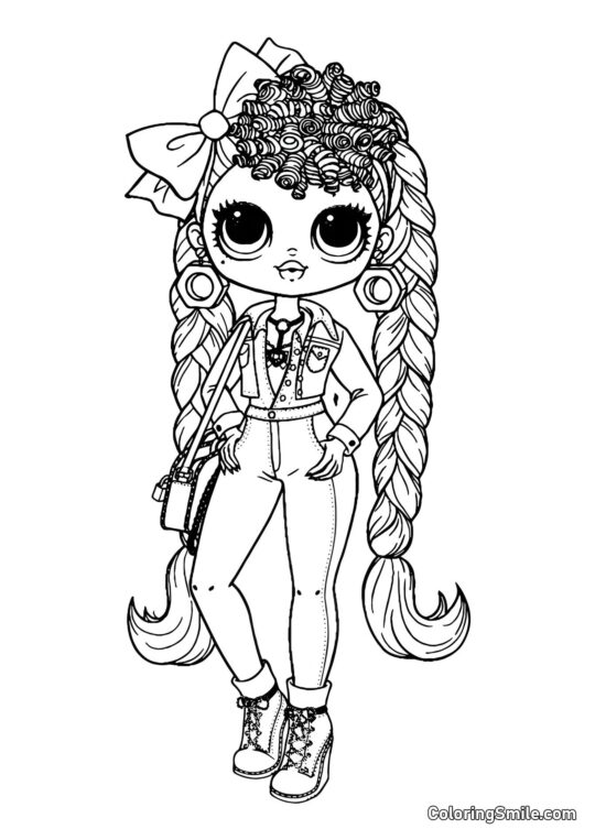 LOL OMG Niespokojna B.B. - Kolorowanka