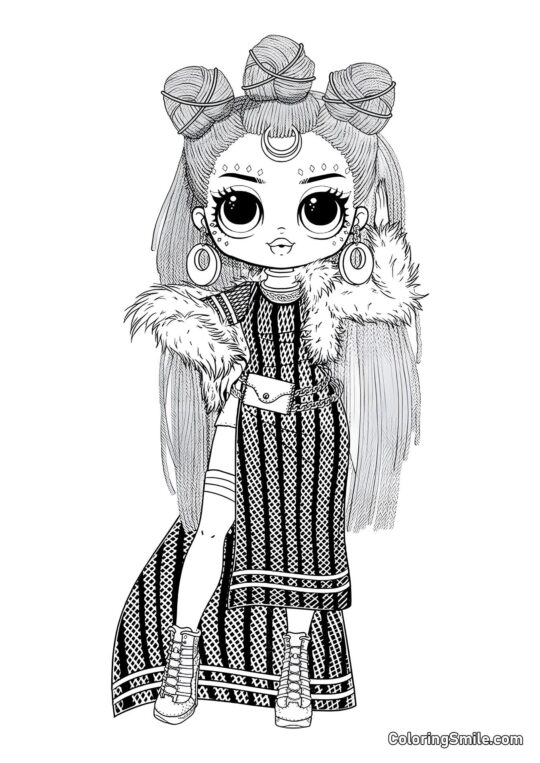 LOL OMG Sway - Kolorowanka