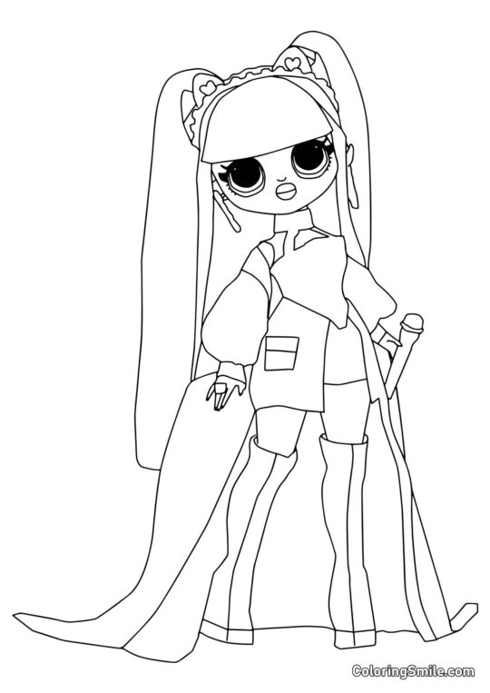 LOL OMG Kitty K - Kolorowanka