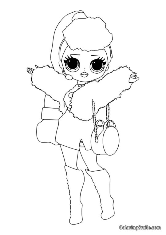 LOL OMG Starsza Siostra Lady Diva - Kolorowanka