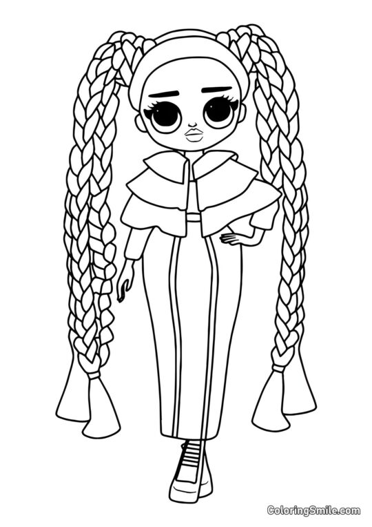 LOL OMG Starsza Siostra Sparkle - Kolorowanka