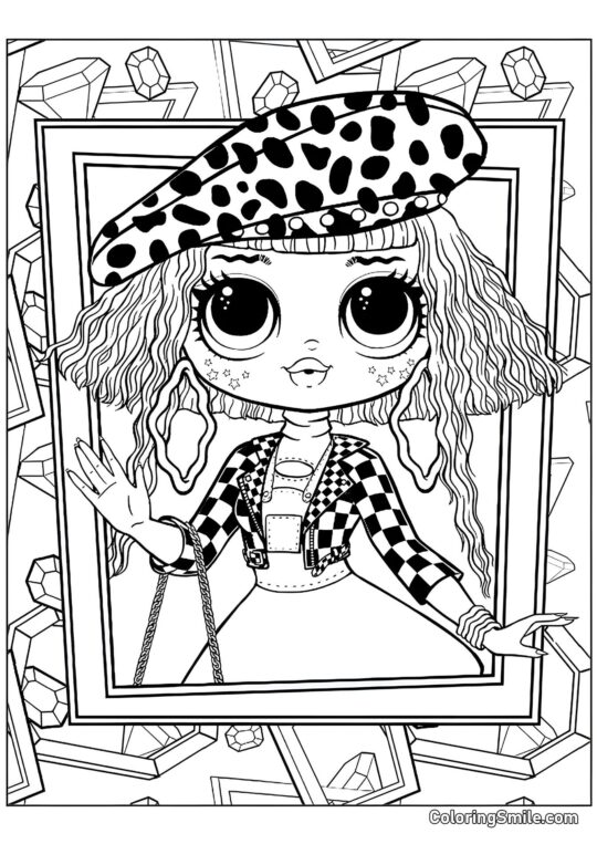 LOL OMG Neonlicious w Ramce - Kolorowanka