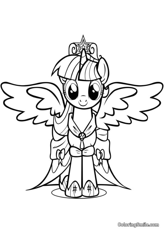 Księżniczka Błyskotka - Kolorowanka
