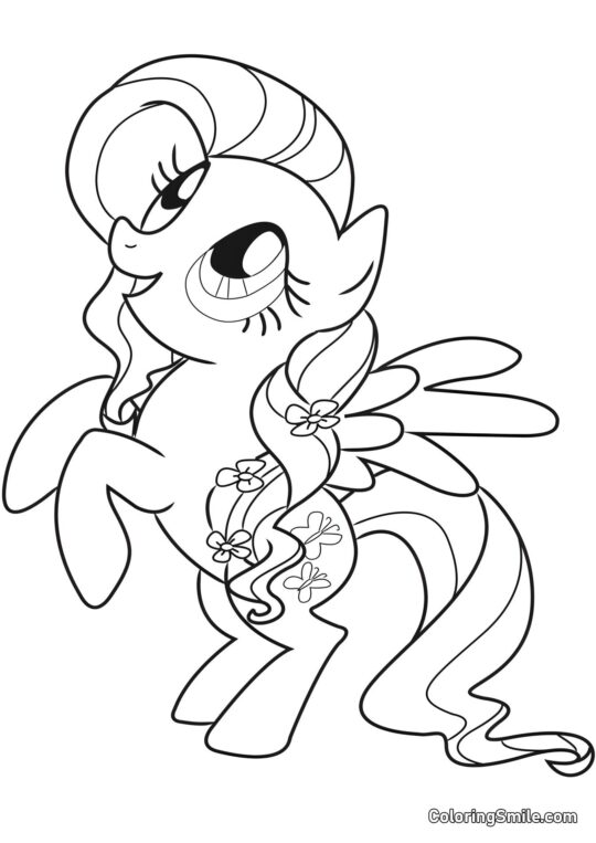 Fluttershy Kucyk - Kolorowanka