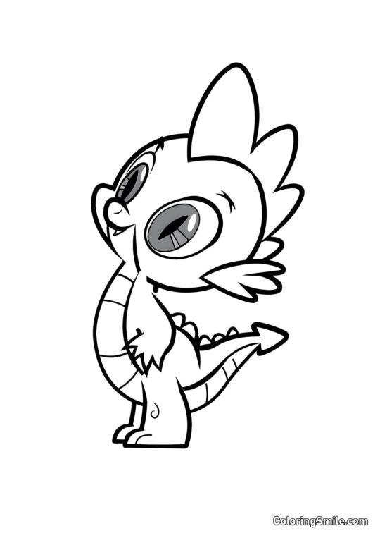Spike z My Little Pony - Kolorowanka