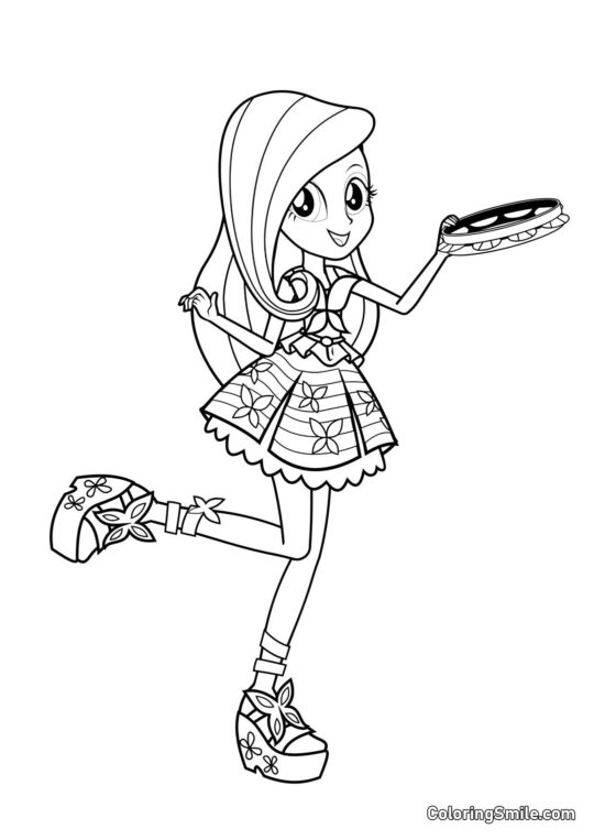 Fluttershy z Equestrii - Kolorowanka