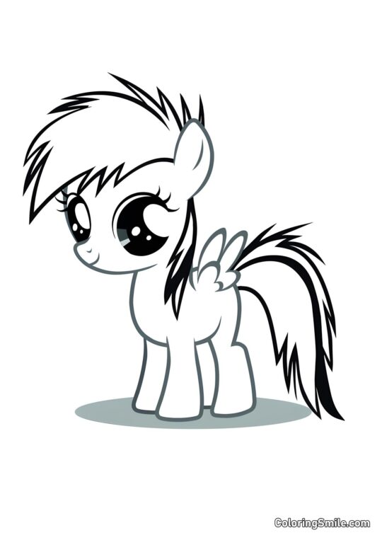 Rainbow Dash - Kolorowanka