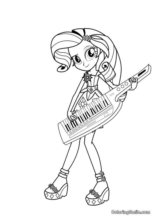 Rarity z Equestrii - Kolorowanka
