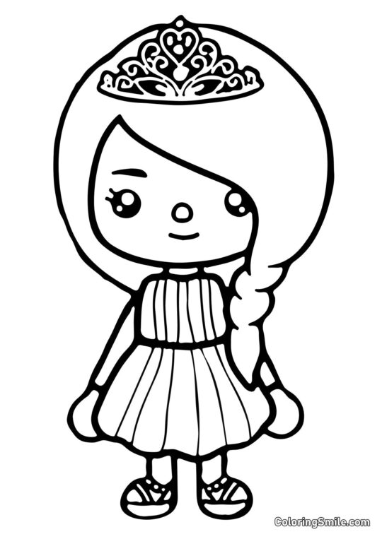 Toca Boca Elsa - Kolorowanka