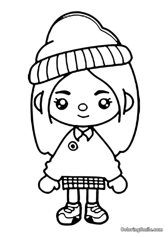 Toca Boca młodsza siostra słodkiego - Kolorowanka