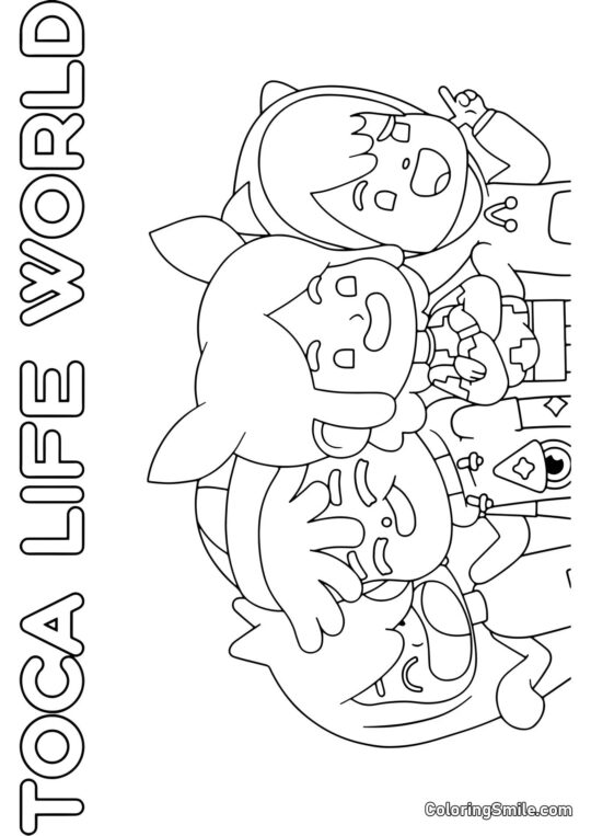 Toca Boca Świat Życia - Kolorowanka