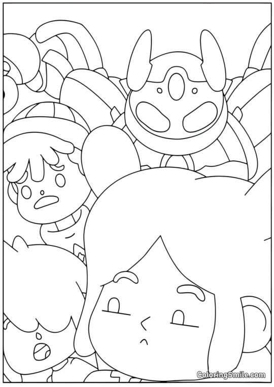 Toca Boca chłopak, dziewczyna i robot - Kolorowanka