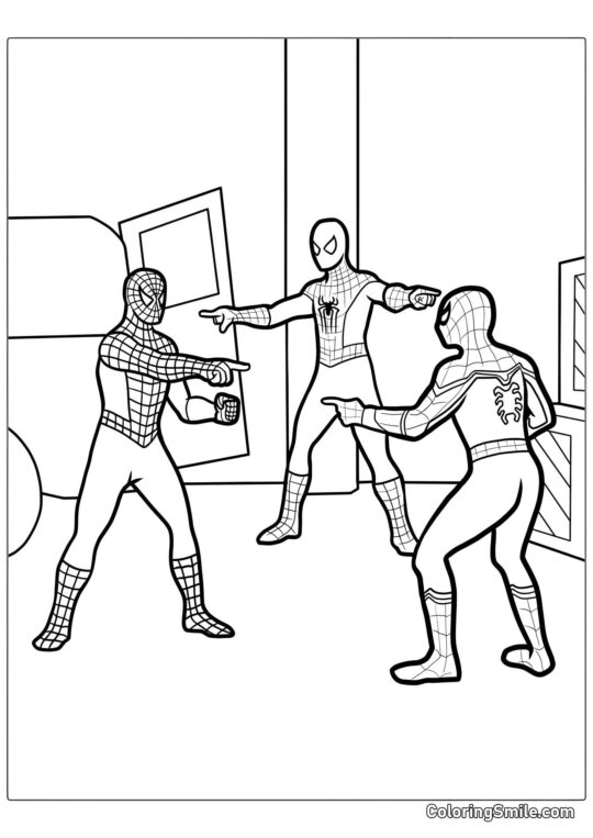 Meme Spider-Mana - Kolorowanka