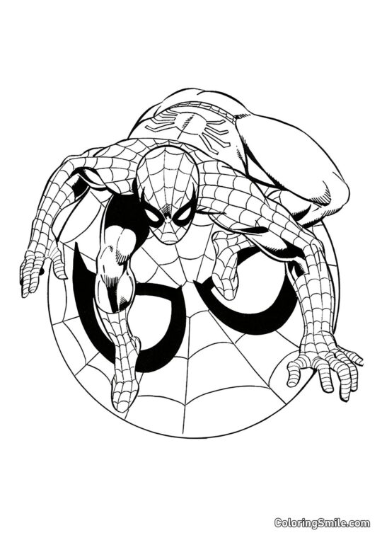 Symbol Spider-Mana - Kolorowanka
