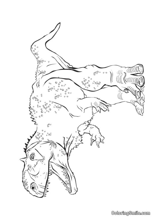 Rajasaurus - Kolorowanka