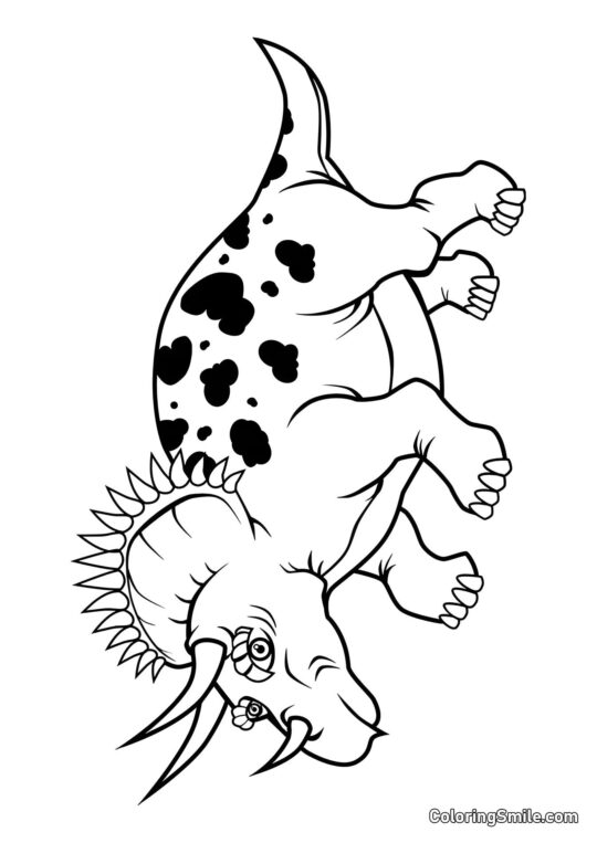 Triceratops - Kolorowanka