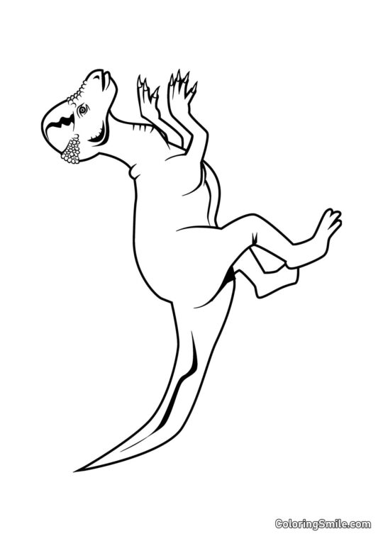 Pachycefalozaur - Kolorowanka