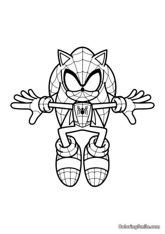 Spider-Man Sonic Spider-Man Sonic - Kolorowanka