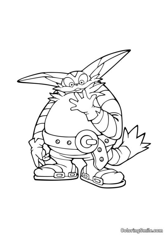 Big Kot z Sonica Big Kot z Sonica - Kolorowanka