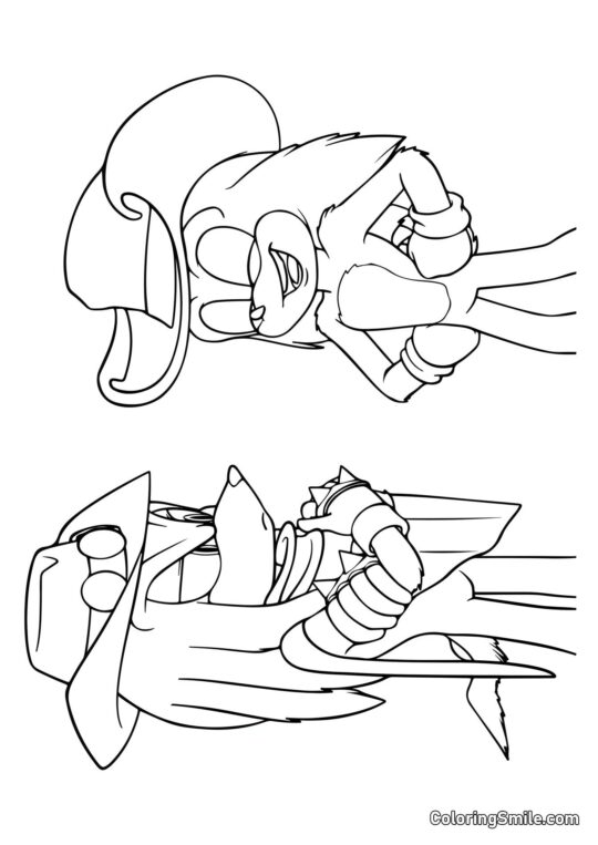 Jeżowce z Sonica Jeżowce z Sonica - Kolorowanka