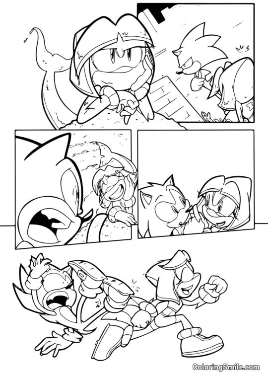 Komiksy Sonica Komiksy Sonica - Kolorowanka