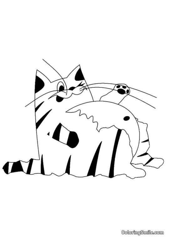 Pulchny Kot - Kolorowanka