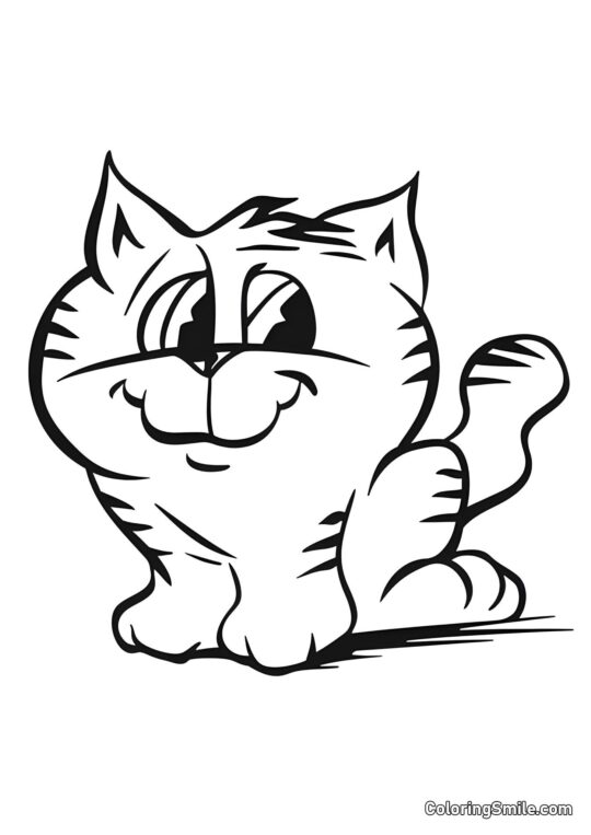 Wesoły Kot - Kolorowanka