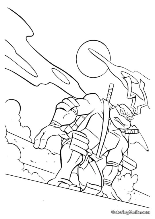 Leonardo w Księżycowym Blasku - Kolorowanka