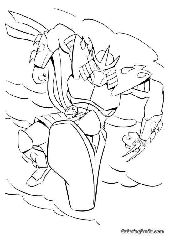 Shredder Atakuje - Kolorowanka