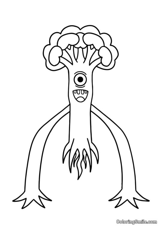 Wysoki Victor z przedszkola Banban - Kolorowanka