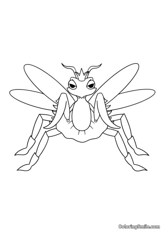 Pani Luna z przedszkola Banban - Kolorowanka