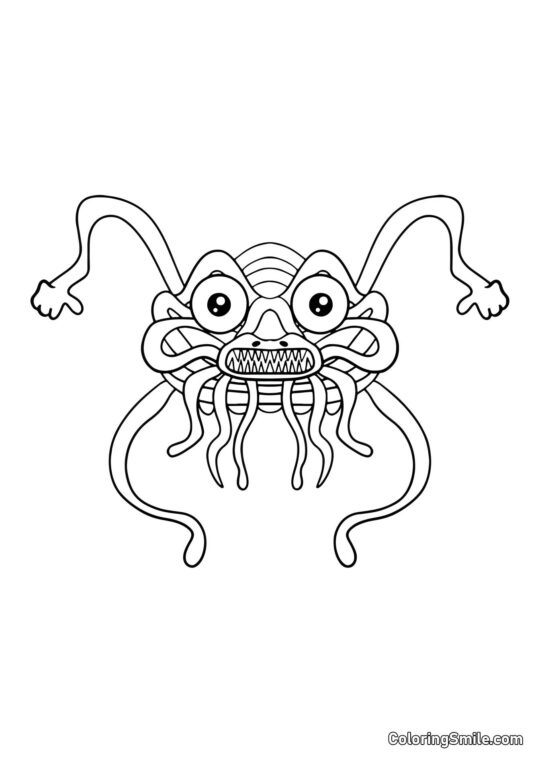 Ninja Noodle z przedszkola Banban - Kolorowanka