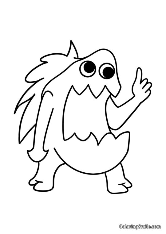 Śmierdzący Joel z przedszkola Banban - Kolorowanka