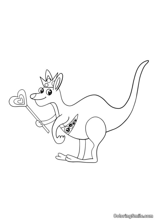 Królowa Bouncelia z przedszkola Banban - Kolorowanka