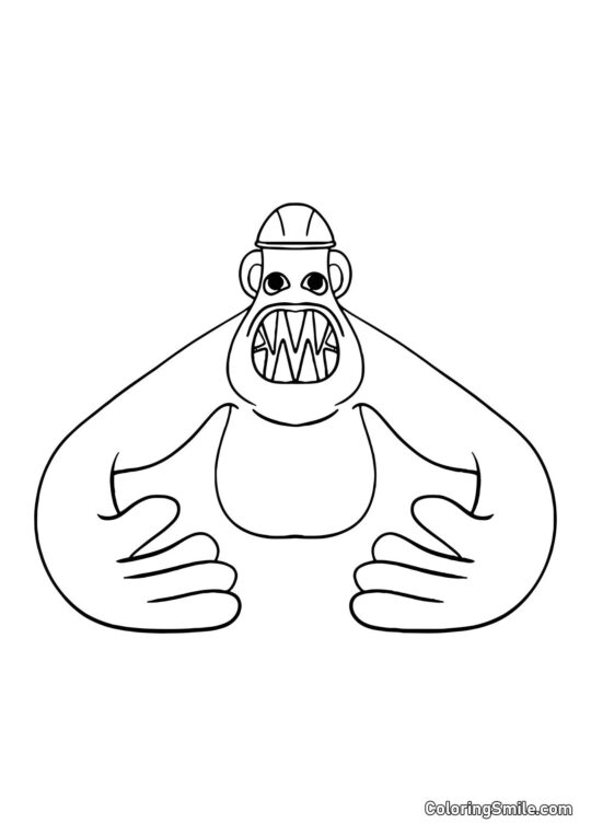 Chłopak Hanky z przedszkola Banban - Kolorowanka