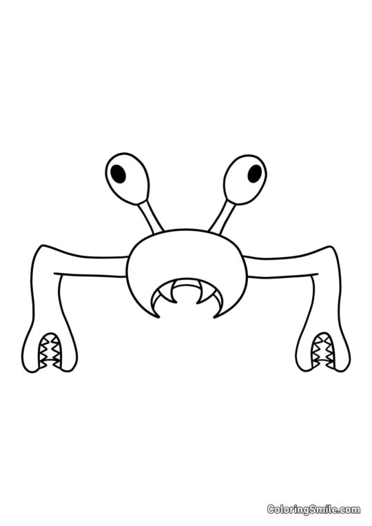 Krabzilla z przedszkola Banban - Kolorowanka