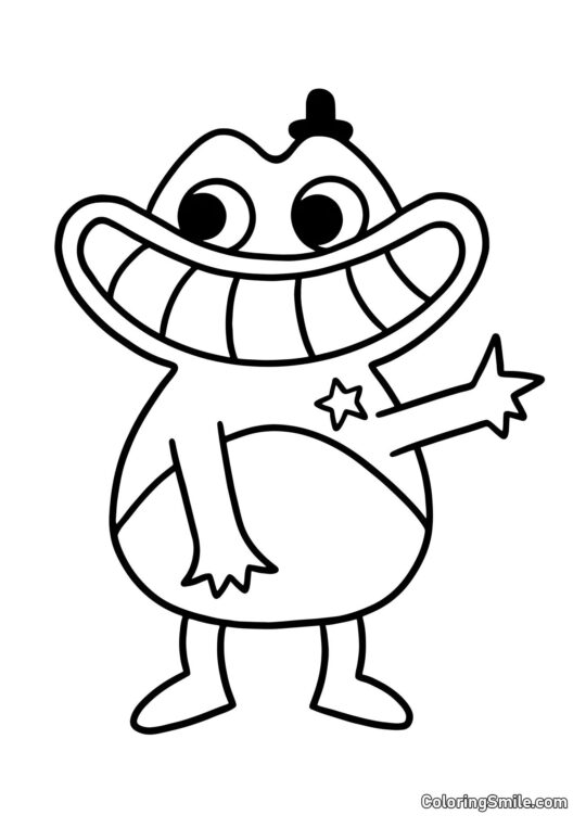 Szeryf Jeff z przedszkola Banban - Kolorowanka