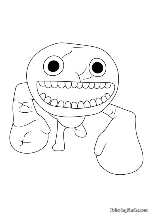 Gigantyczny potwór Jumbo Josh - Kolorowanka