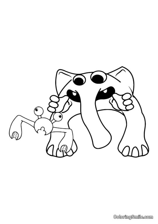 Trener Pickles i Krabzilla - Kolorowanka