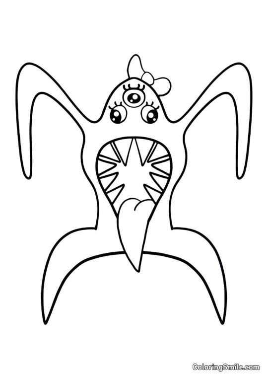 Piękna Nabnalina z przedszkola Banban - Kolorowanka