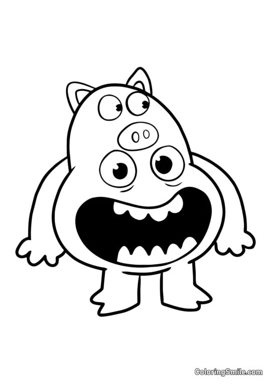 Pigowaty Szef Pigster - Kolorowanka